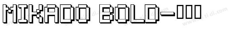 Mikado Bold字体转换